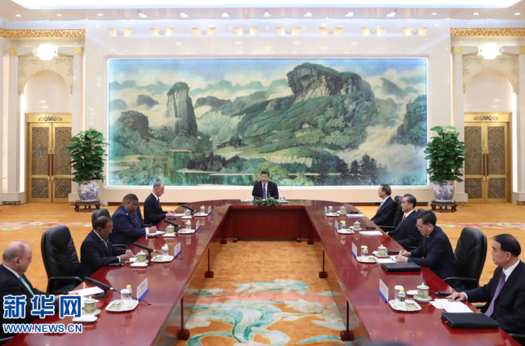 习近平会见第七次金砖国家安全事务高级代表会议外方代表团团长